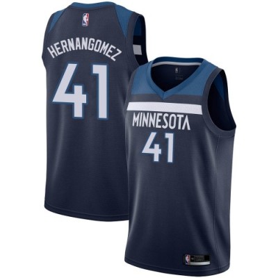 Nike Minnesota Timberwolves #41 Juan Hernangomez Navy Blue Youth NBA Authentic Icon Edition Jersey